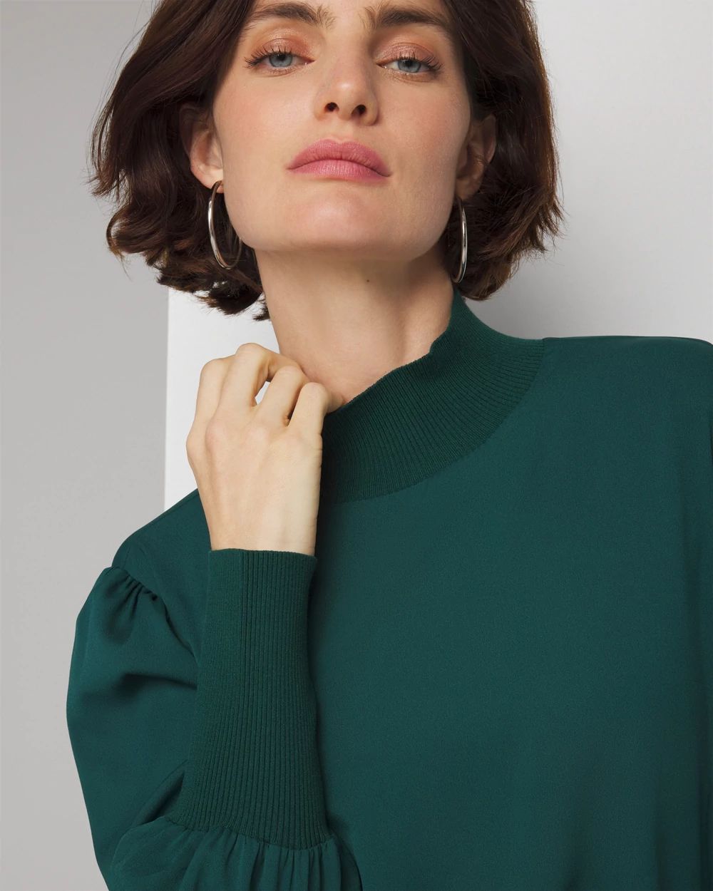 Smocked Waist Blouse | White House Black Market